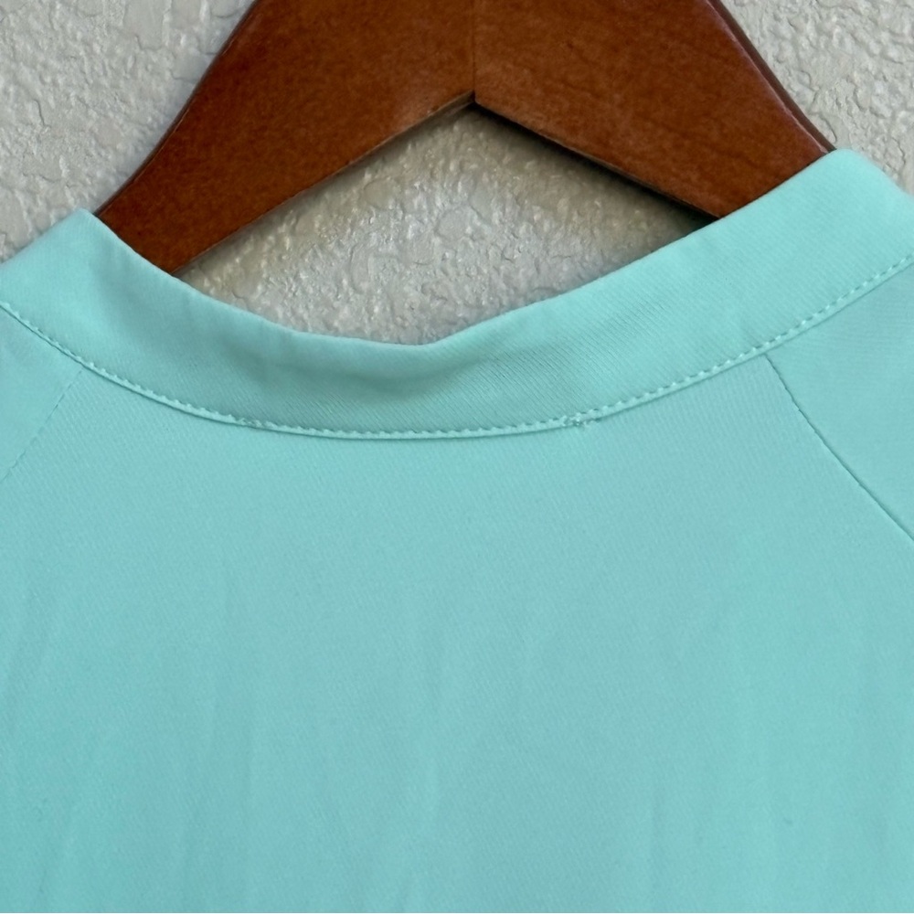 Amanda Uprichard Mint Green Tiered Sleeveless V-Neck Dress Size S Spring - Picture 7 of 8